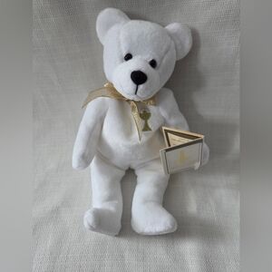 The Original Holy Bears Communion Bear Beanie Plush Stuffed Animal Bible 2000